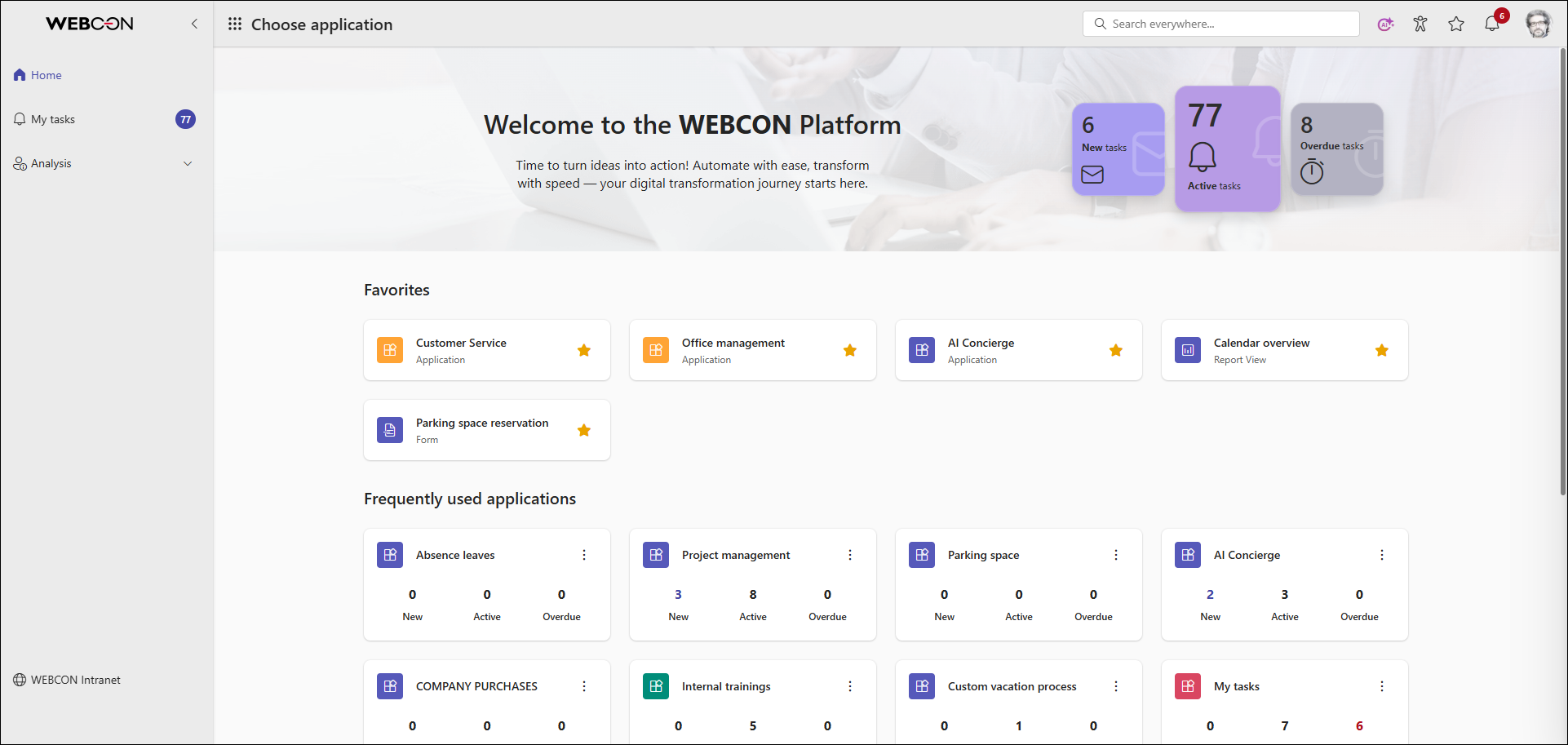 Welcome to WEBCON Portal
