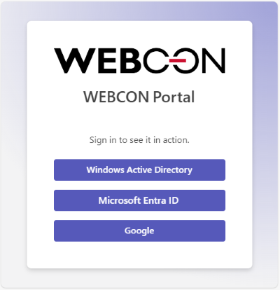 Login window