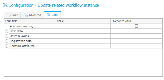 Update Parent Workflow Data