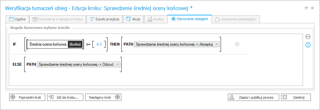 Reguła sterowania